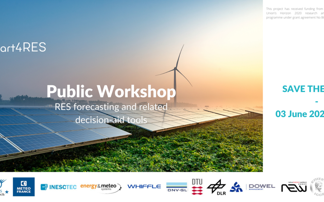 Smart4RES public workshop on RES forecasting and related decision-aid tools – [CANCELED]