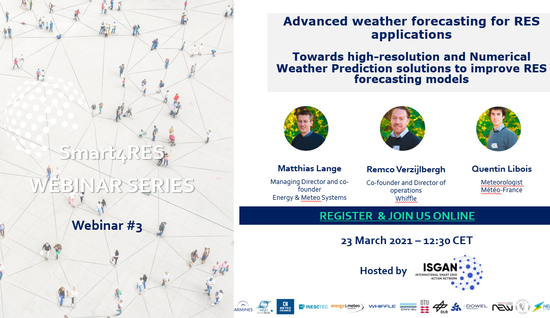 Smart4RES webinar series: episode 3.1 on Advanced-Weather Forecasting